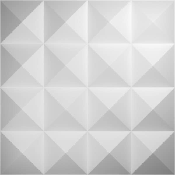 Ekena Millwork 19 5/8in. W x 19 5/8in. H Cornelia EnduraWall Decor 3D Wall Panel Covers, Total 32.1 Sq. Ft., 12PK - WP20X20CNWH-CASE-12