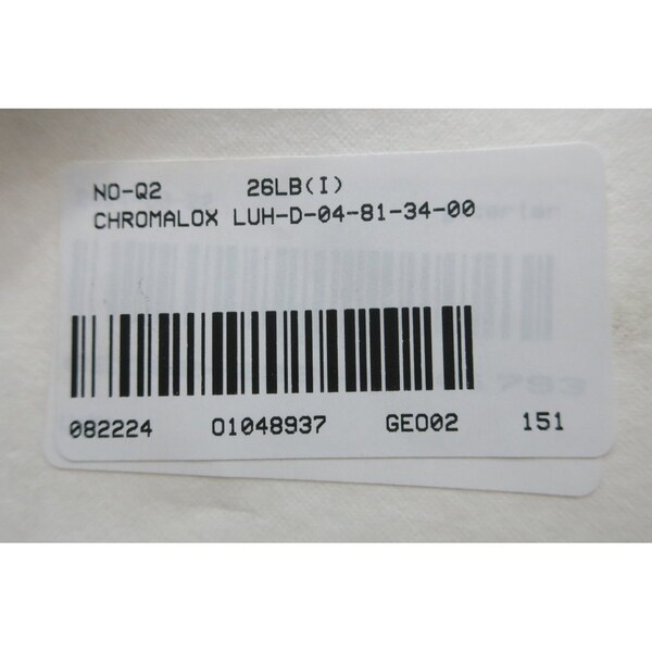 Chromalox 1PH 4KW 208V-AC ELECTRIC HEATER - LUH-D-04-81-34-00