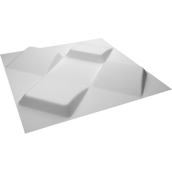 Ekena Millwork 19 5/8in. W x 19 5/8in. H Bradley EnduraWall Decor 3D Wall Panel Covers, Total 26.75 Sq. Ft., 10PK - WP20X20BYWH-CASE-10