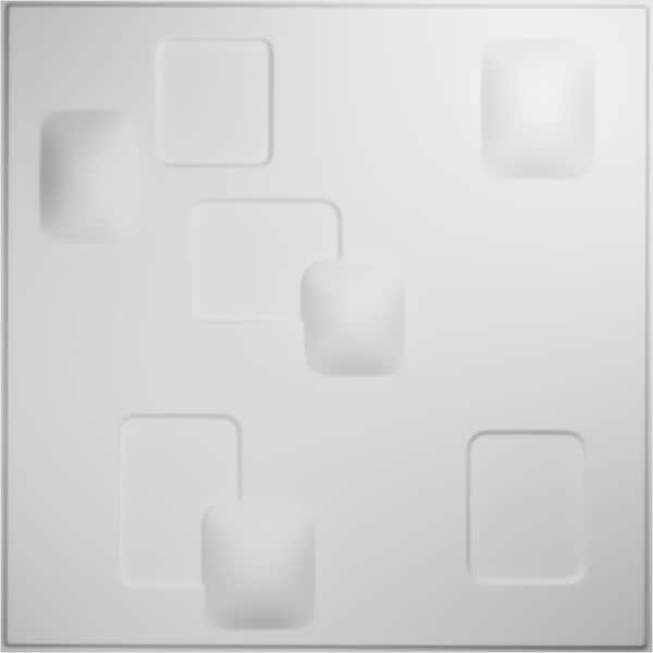 Ekena Millwork 19 5/8in. W x 19 5/8in. H Avila EnduraWall Decorative 3D Wall Panel Covers, Total 32.1 Sq. Ft., 12PK - WP20X20AVWH-CASE-12
