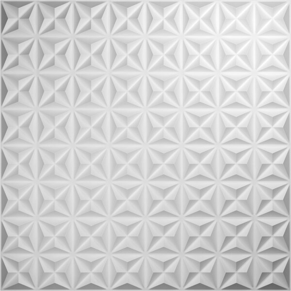 Ekena Millwork 19 5/8in. W x 19 5/8in. H Coralie EnduraWall Decor 3D Wall Panel Covers, Total 32.1 Sq. Ft., 12PK - WP20X20CIWH-CASE-12