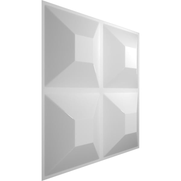 Ekena Millwork 11 7/8in. W x 11 7/8in. H Swindon EnduraWall Decor 3D Wall Panel Covers, Total 11.75 Sq. Ft., 12PK - WP12X12SWWH-CASE-12