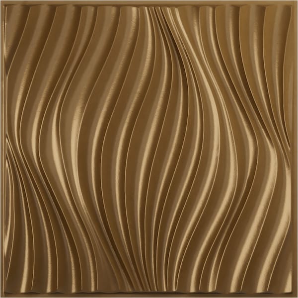 Ekena Millwork 19 5/8in. W x 19 5/8in. H Billow EnduraWall Decorative 3D Wall Panel Covers 2.67 Sq. Ft. - WP20X20BWCGH