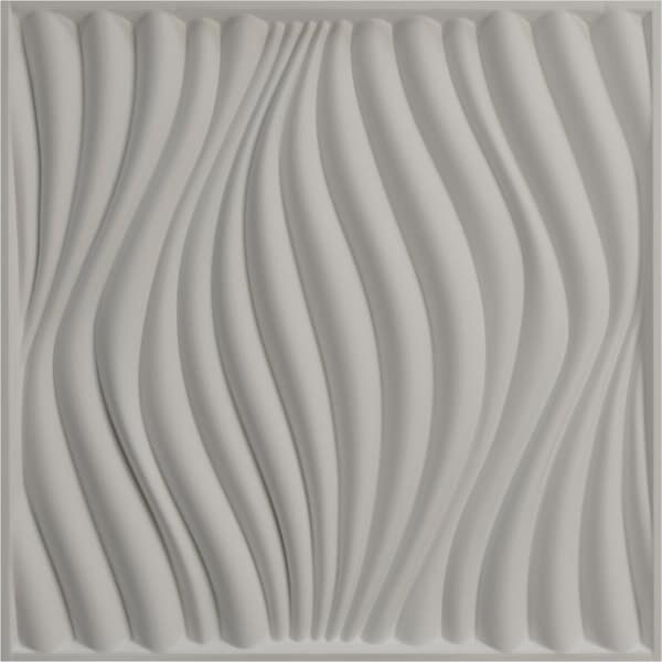 Ekena Millwork 19 5/8in. W x 19 5/8in. H Billow EnduraWall Decorative 3D Wall Panel Covers 2.67 Sq. Ft. - WP20X20BWCGH