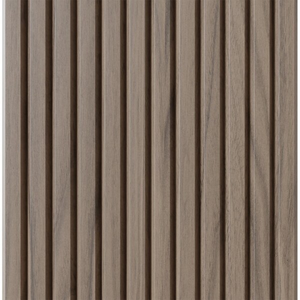 Designs Of Distinction 1" Tall Bevel Slat Tambour - Walnut (12"W x 96"L) - 011296204WL1