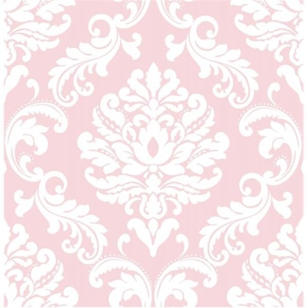 Nuwallpaper NuWallpaper NU1397 Ariel Peel and Stick Wallpaper; Pink - NU1397