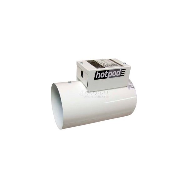 Tpi TPI Hotpod 6" Diameter Inlet Duct Mounted Heater Cord Set HP6-1000120-2CT 1000/500W 120V - HP610001202CT