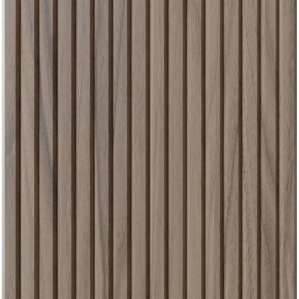 Designs Of Distinction 3/4" Tall Bevel Slat Tambour - Walnut (12"W x 48"L) - 011248202WL1