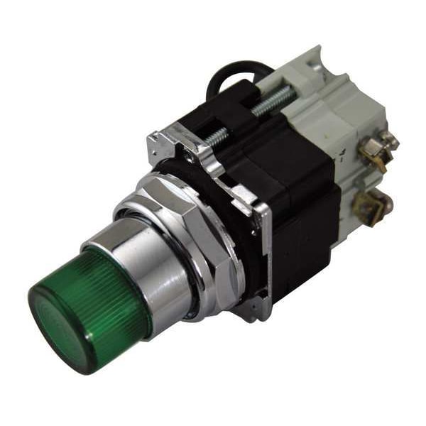 Indicador luminoso Eaton, pulsador, 120VCA, verde - 10250T231NC22.