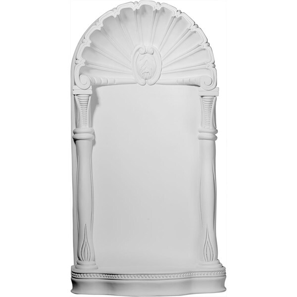 Ekena Millwork 19 5/8"W x 37 5/8"H x 8"D, Shell Niche, Surface Mount - NCH19X37SH