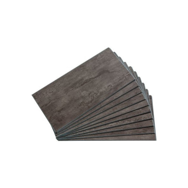 Acoustic Ceiling Products Palisade 23.2"L x 11.1"W Vinyl Wall Tile, Ashen Slate, 10 Pack - 53500