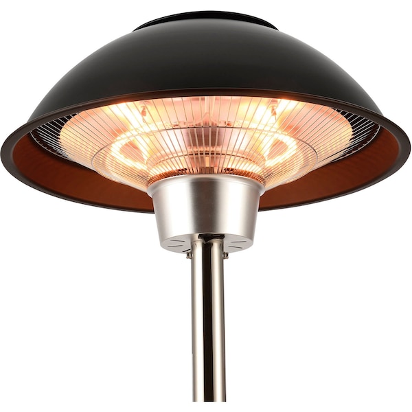 Global Industrial Patio Heater With Table, Halogen Lamp, Free Standing, 1500W - 246717