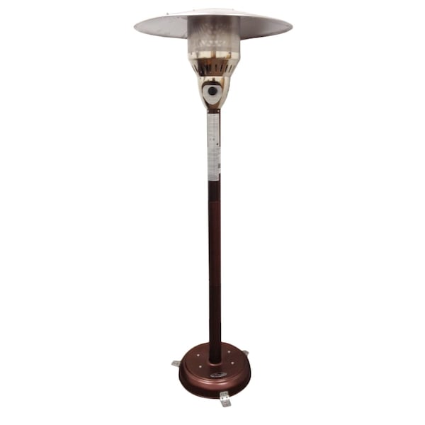 Hiland Outdoor Natural Gas Patio Heater in Hammered Bronze - NG-HB