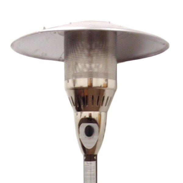 Hiland Outdoor Natural Gas Patio Heater in Hammered Bronze - NG-HB