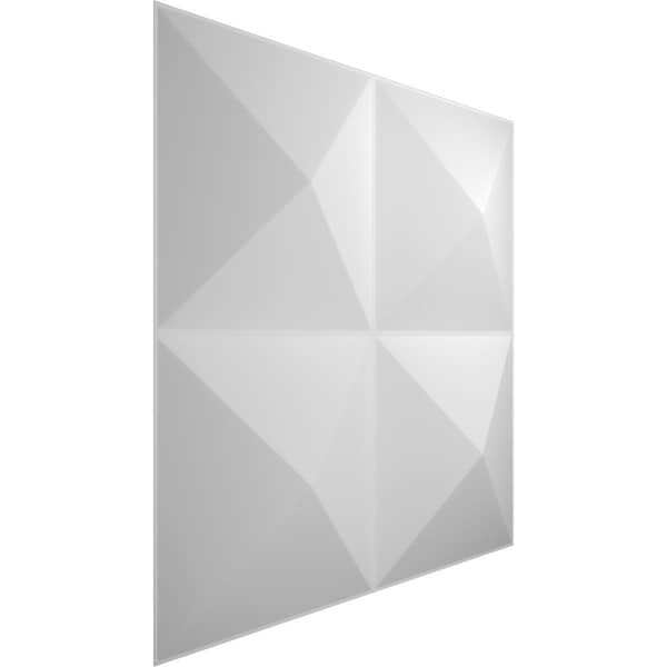 Ekena Millwork 11 7/8in. W x 11 7/8in. H Tirana EnduraWall Decor 3D Wall Panel Covers Total 48.96 Sq. Ft., 50PK - WP12X12TIWH-CASE-50