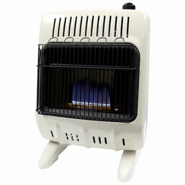 Dendesigns 20K Blue Flame Wall Heater with Thermostat, White - DE2179042