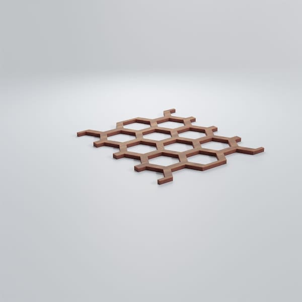Ekena Millwork Small Westmore Decorative Fretwork Wood Wall Panels, Walnut, 7 1/2"W x 11 3/8"H x 3/8"T - WALW12X12X0375WSTWA