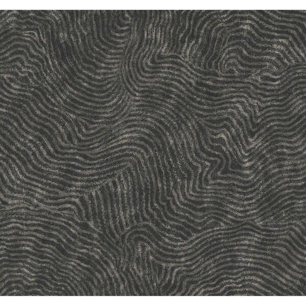 York Wallcoverings Modern Wood Black Wallpaper - OI0716