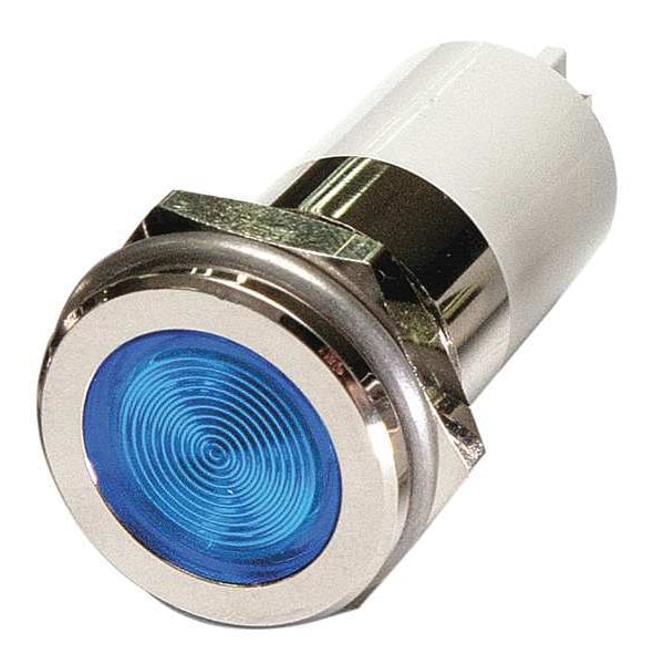 Zoro Select Luz indicadora plana, Azul, 24VCC - 24M171