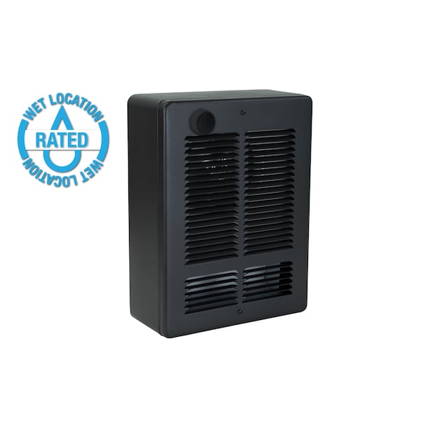King Electric Wsc Wall Heater 120V 1500-750W W/ Sp Stat & Grill Black - WSC1215-T-SB
