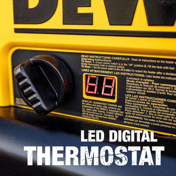 Dewalt DeWalt 210,000 Btu/h 6,000 sq ft Forced Air Diesel/Kerosene Heater - F340775
