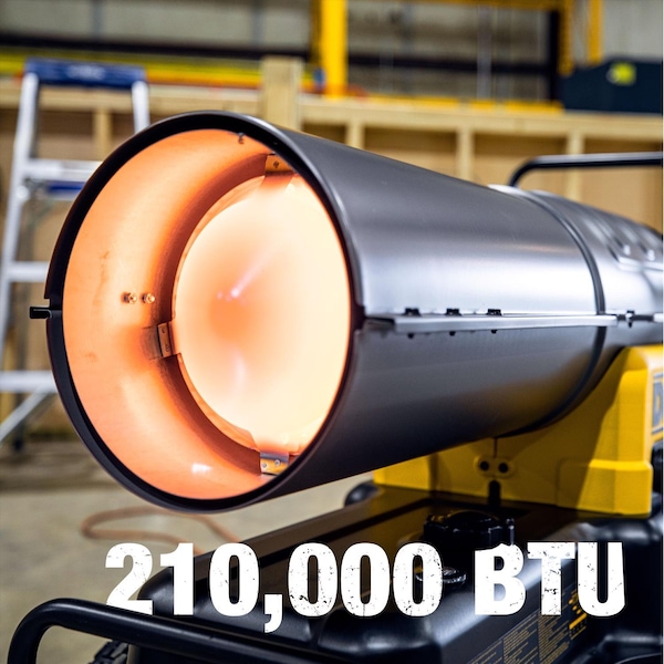 Dewalt DeWalt 210,000 Btu/h 6,000 sq ft Forced Air Diesel/Kerosene Heater - F340775