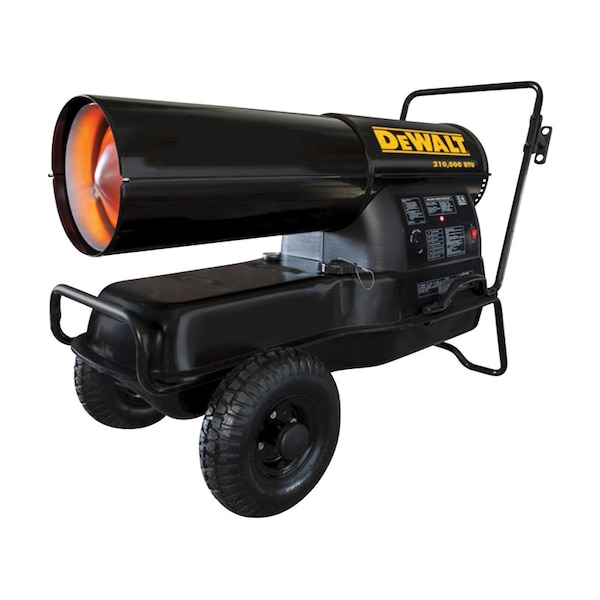 Dewalt DeWalt 210,000 Btu/h 6,000 sq ft Forced Air Diesel/Kerosene Heater - F340775