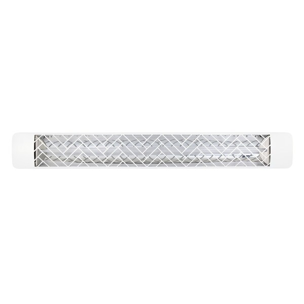 Eurofase 304 SS 61in Single Element 3000W 480V Heater, White, Chevron Decor Plate - EF30480W1