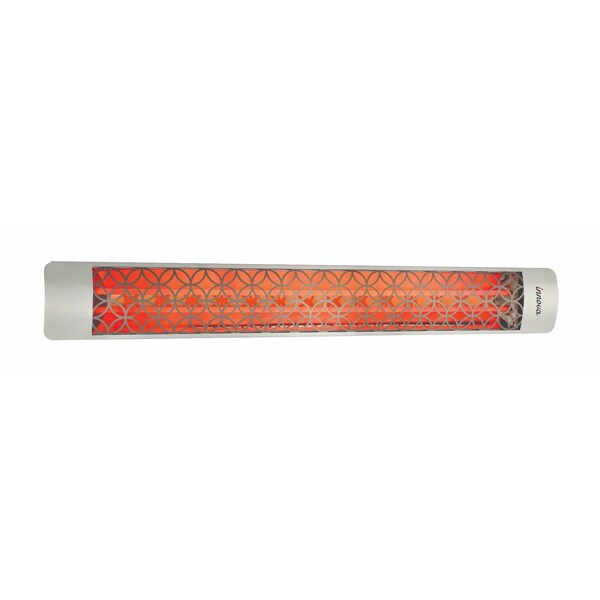 Eurofase SS 61in Dual Element 6000W 480V Heater, Stainless Steel, Clover Decor Plate - EF60480S2
