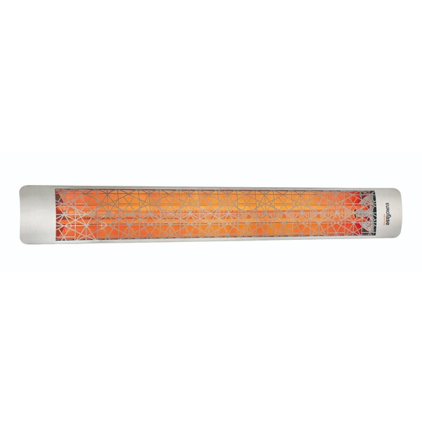 Eurofase SS 61in Dual Element 6000W 240V Heater, Stainless Steel, Astra Decor Plate - EF60240S4
