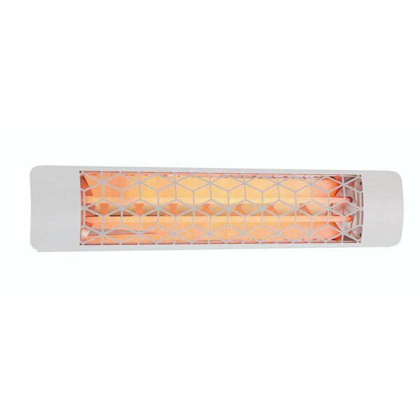 Eurofase SS 39in Dual Element 5000W 277V Heater, White, Stella Decor Plate - EF50277W6