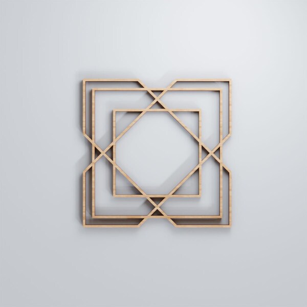 Ekena Millwork Extra Small Lakewood Decorative Fretwork Wood Wall Panels, Alder, 7 3/8"W x 7 3/8"H x 3/8"T - WALW08X08X0375LWDAL