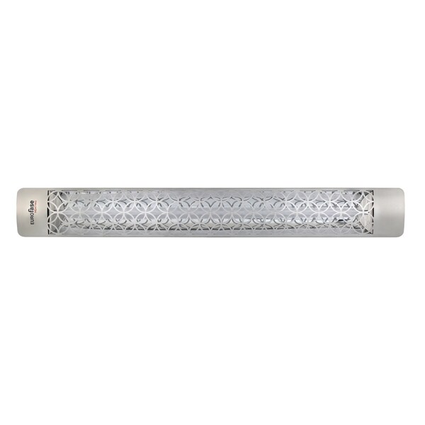 Eurofase 304 SS 61in Single Element 3000W 277V Heater, Stainless Steel, Clover Decor Plate - EF30277S2