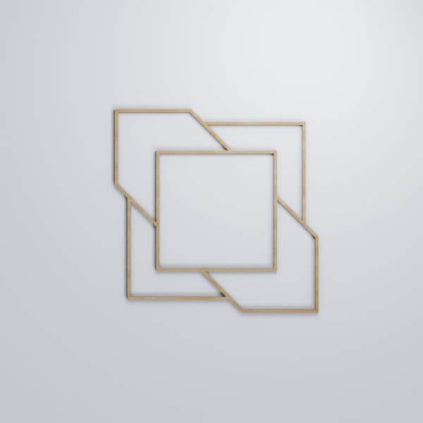 Ekena Millwork Large Monument Decorative Fretwork Wood Wall Panels, Birch, 23 3/8"W x 23 3/8"H x 3/8"T - WALW24X24X0375MMTBI