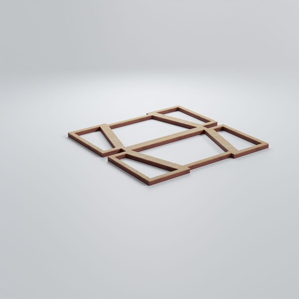 Ekena Millwork Small Greeley Decorative Fretwork Wood Wall Panels, Birch, 11 3/8"W x 11 3/8"H x 3/8"T - WALW12X12X0375GLYBI