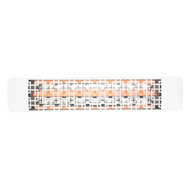 Eurofase 304 SS 39in Single Element 2000W 277V Heater, White, Brix Decor Plate - EF20277W5