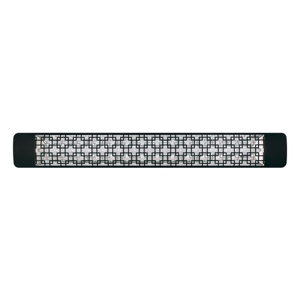 Eurofase 304 SS 61in Single Element 3000W 277V Heater, Black, Brix Decor Plate - EF30277B5