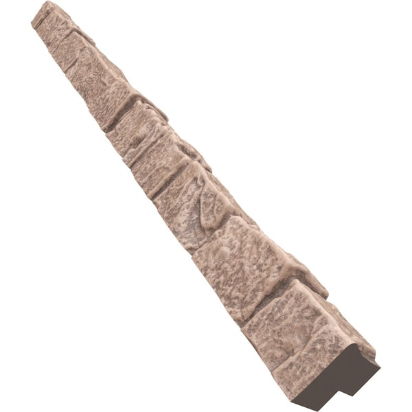 Ekena Millwork Universal Outside Corner for StoneWall Faux Stone Siding Panels - PNUOC03X48NH