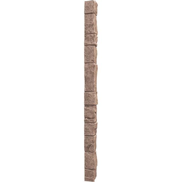 Ekena Millwork Universal Outside Corner for StoneWall Faux Stone Siding Panels - PNUOC03X48NH
