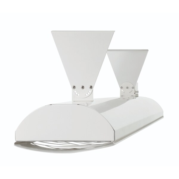 Eurofase 304 SS 39in Single Element 2000W 480V Heater, White, Clover Decor Plate - EF20480W2