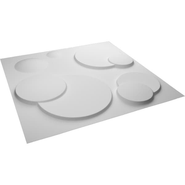Ekena Millwork 19 5/8in. W x 19 5/8in. H Finley EnduraWall Decor 3D Wall Panel Covers, Total 32.1 Sq. Ft., 12PK - WP20X20FIWH-CASE-12