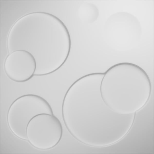 Ekena Millwork 19 5/8in. W x 19 5/8in. H Finley EnduraWall Decor 3D Wall Panel Covers, Total 32.1 Sq. Ft., 12PK - WP20X20FIWH-CASE-12