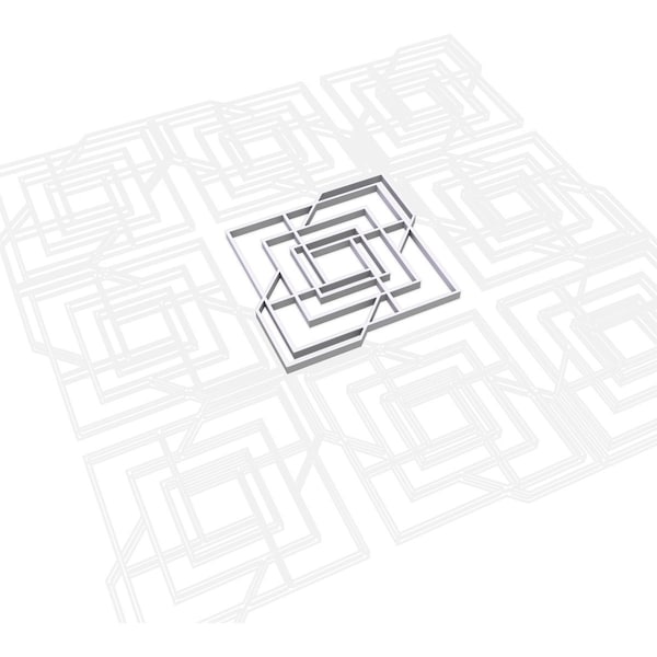 Ekena Millwork Extra Small Norwood Decorative Fretwork Wall Panels in Architectural PVC, 7 3/8"W x 7 3/8"H x 3/8"T - WALP08X08NWD