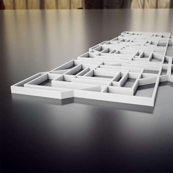 Ekena Millwork Extra Small Norwood Decorative Fretwork Wall Panels in Architectural PVC, 7 3/8"W x 7 3/8"H x 3/8"T - WALP08X08NWD