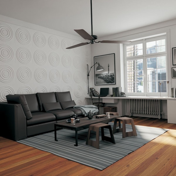 Ekena Millwork 19 5/8in. W x 19 5/8in. H Wade EnduraWall Decorative 3D Wall Panel Covers Total 133.73 Sq. Ft., 50PK - WP20X20WDWH-CASE-50