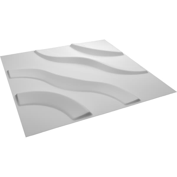 Ekena Millwork 11 7/8in. W x 11 7/8in. H Lane EnduraWall Decorative 3D Wall Panel Covers Total 48.96 Sq. Ft., 50PK - WP12X12LAWH-CASE-50