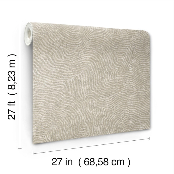 York Wallcoverings Modern Wood Taupe Wallpaper - OI0712