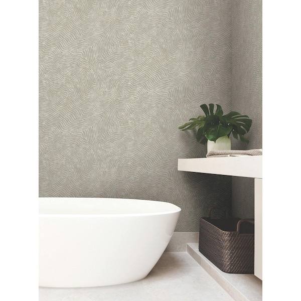 York Wallcoverings Modern Wood Taupe Wallpaper - OI0712
