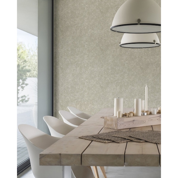York Wallcoverings Modern Wood Taupe Wallpaper - OI0712