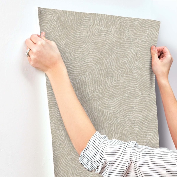 York Wallcoverings Modern Wood Taupe Wallpaper - OI0712